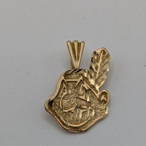 Cleveland Indians Chief Wahoo 14ct gold Pendant
